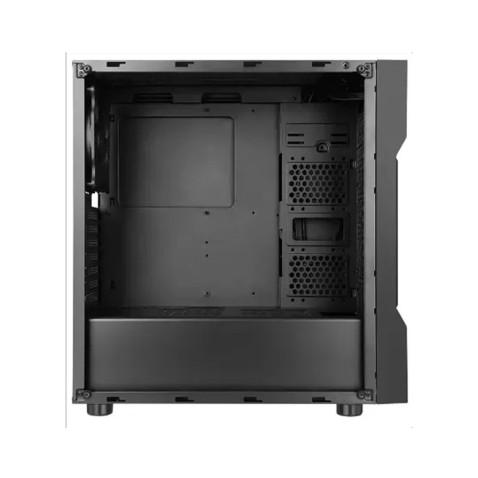 AbkonCore Cronos 610S, Boitier PC Moyen Tour Verre trempé en Noir