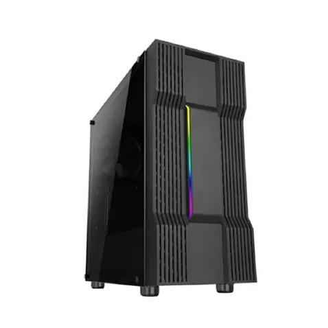 AbkonCore Cronos 610S, Boitier PC Moyen Tour Verre trempé en Noir