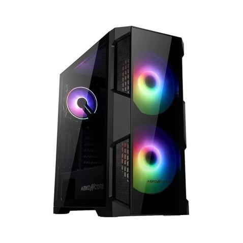 AbkonCore Helios 500G Sync, Boitier PC Moyen Tour RGB avec Télécommande