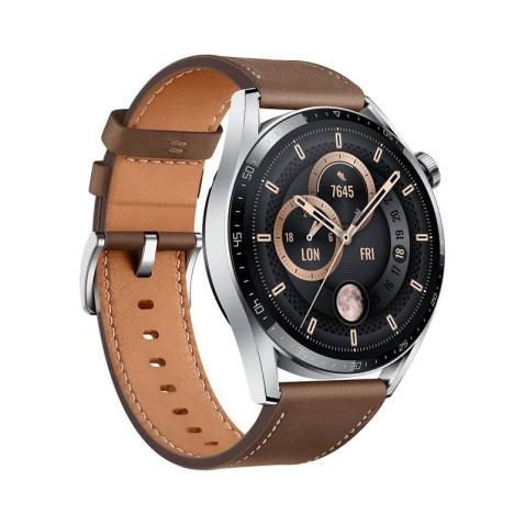 Huawei Watch GT3, Montre connectée 46 mm Classic Marron + Huawei Easyfit 2 Offerte