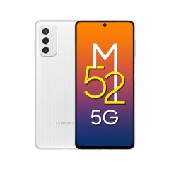 Samsung Galaxy M52, Smartphone 5G Ram 8Go 128Go en Blanc
