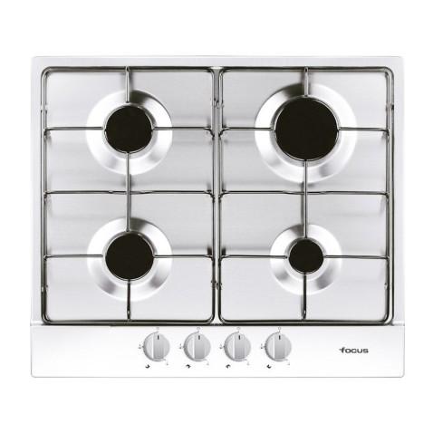 Focus F401W, Plaque de cuisson à Gaz 60 cm BLANC 