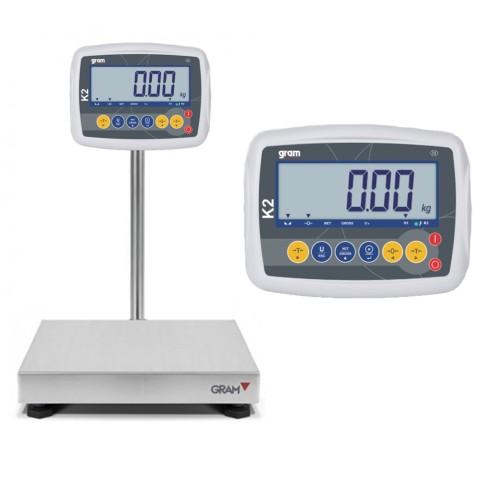 Bascule électronique Gram K2 MAX 60Kg 50 x 40 cm avec écran LCD