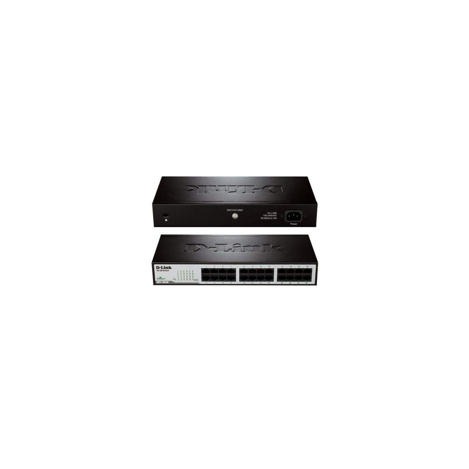 DLINK DES-1024D/E, Switch 24 Ports 10/100 Mbps Fast Ethernet Rackable