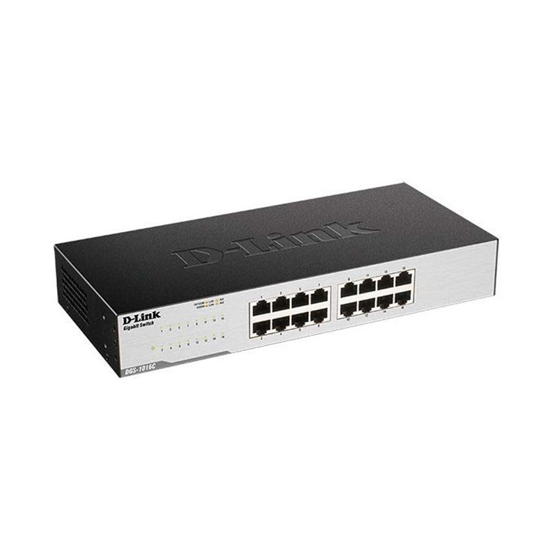DLINK DGS-1016C/E, Switch 16 Ports Gigabit10/100/1000 Mbps Rackable