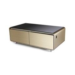 Montblanc TBSM150G, Table Basse Connectée avec Réfrigérateur Intégré 150 Litres en Gold