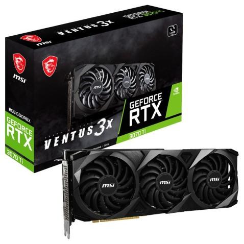 MSI, Carte Graphique GeForce RTX 3070 Ti Ventus 3X 8G OC LHR