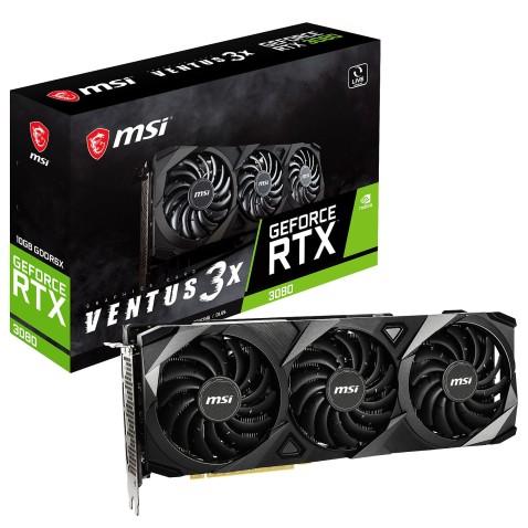 MSI, Carte graphique GeForce RTX 3080 Ventus 3X PLUS 12G OC LHR