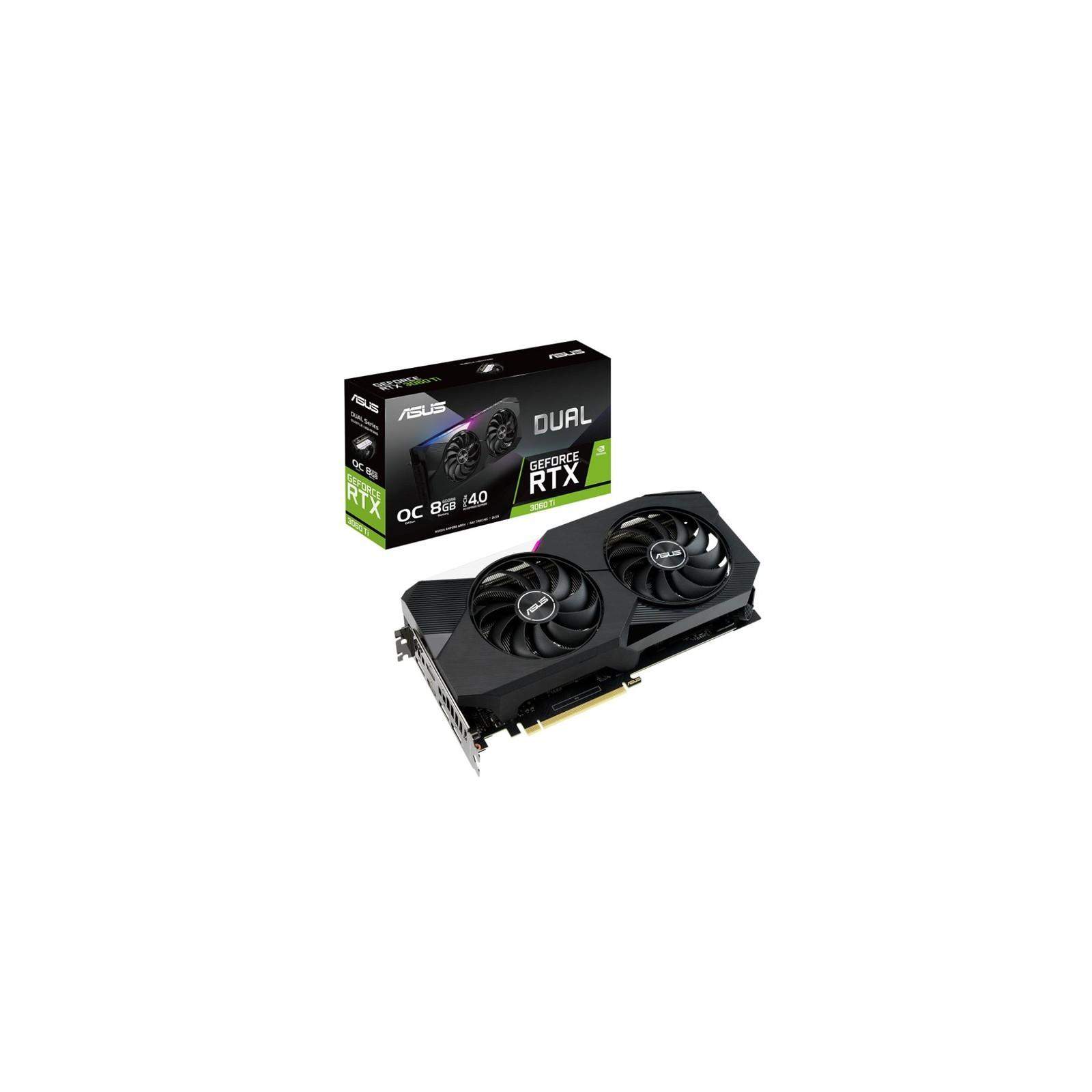 Asus, Carte Graphique GeForce RTX Dual 3060 Ti O 8Go V2 (LHR) Asus, Carte Graphique GeForce RTX Dual 3060 Ti O 8Go V2 (LHR)