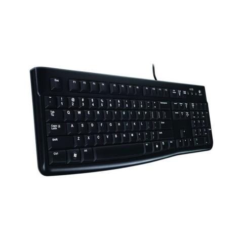 Logitech K120, Clavier Filaire AZERTY Français en Noir