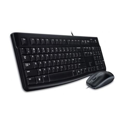 Logitech MK120, Ensemble Clavier Souris USB en Noir