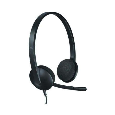 Logitech H340, Casque Micro USB Stéréo en Noir