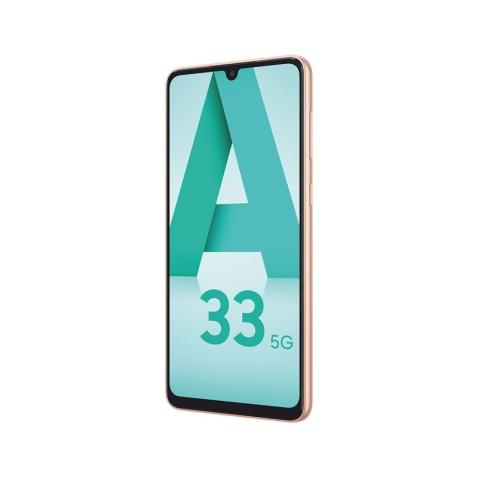 Samsung Galaxy A33, Smartphone Android 5G, RAM 6Go, 128Go en Pêche 