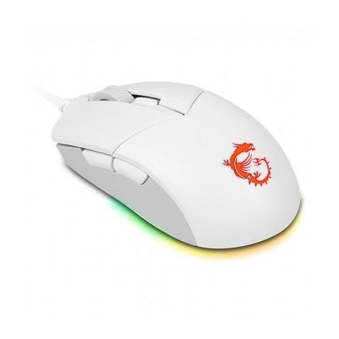 MSI CLUTCH GM11, Souris Gamer Filaire à 6 Boutons en Blanc