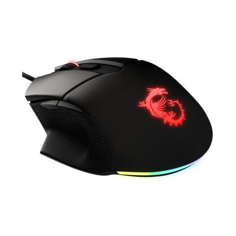 MSI Clutch GM20 Elite, Souris Gamer Filaire RGB avec Poids Ajustable en Noir