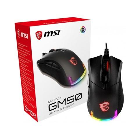 MSI CLUTCH GM50, Souris Gamer USB RGB à 6 boutons en Noir