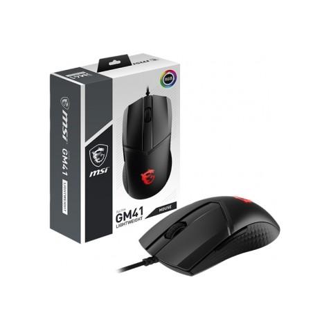 MSI CLUTCH GM41 Lightweight V2, Souris gaming Filaire LED RGB en Noir