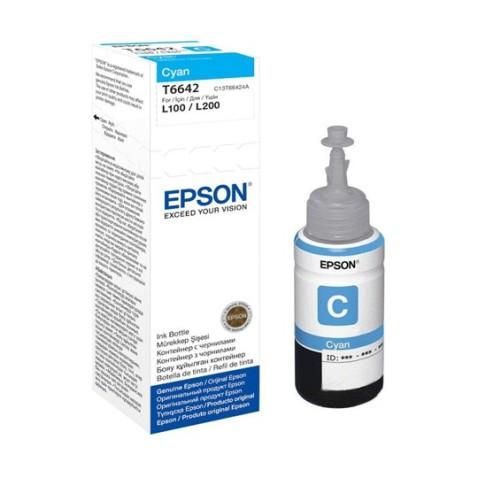 Bouteille d'encre bleu 70ml Epson T6642