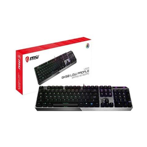 MSI Vigor GK50 Low Profile, Clavier mécanique gamer RGB AZERTY Français