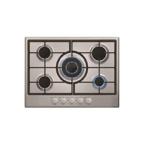 Smifer H7505VGWIM, Plaque de cuisson Encastrable à 5 feux 70cm en Inox