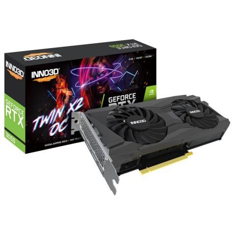 INNO3D, Carte Graphique  GeForce RTX 3050 OC Twin X2 (LHR)