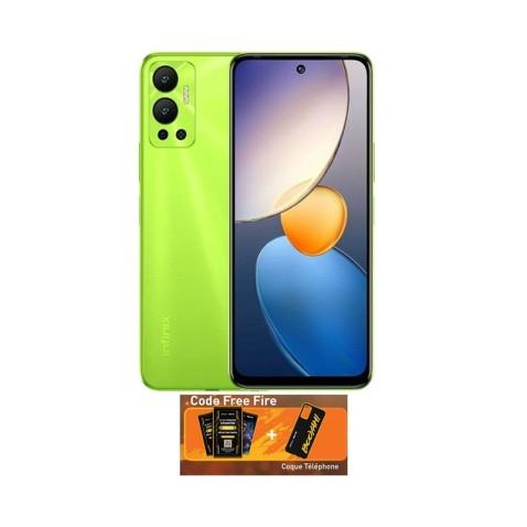 Infinix Hot 12, Smartphone Android 4G, Ram 4Go 128Go Vert + Coque Gratuit + Code FREE FIRE