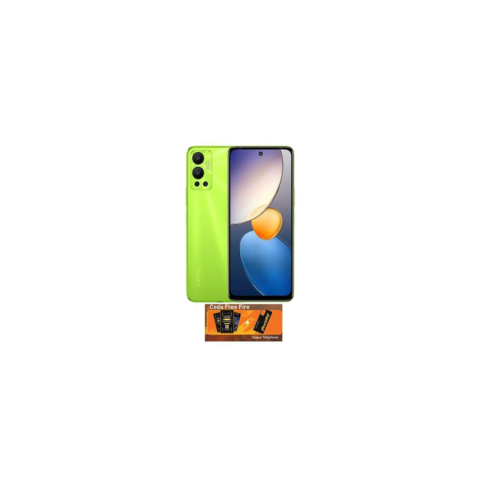 Infinix Hot 12, Smartphone Android 4G, Ram 4Go 64Go Vert + Coque Gratuit + Code FREE FIRE Infinix Hot 12, Smartphone Android 4G, Ram 4Go 64Go Vert + Coque Gratuit + Code FREE FIRE