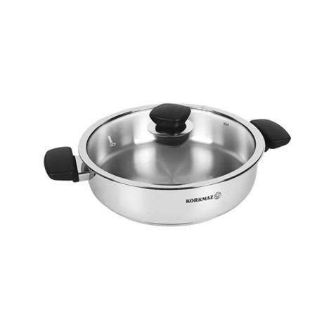 Shalow pan Korkmaz KAPPA 28 x 8.5 cm 5.5 Litres en Inox (A1692-1)