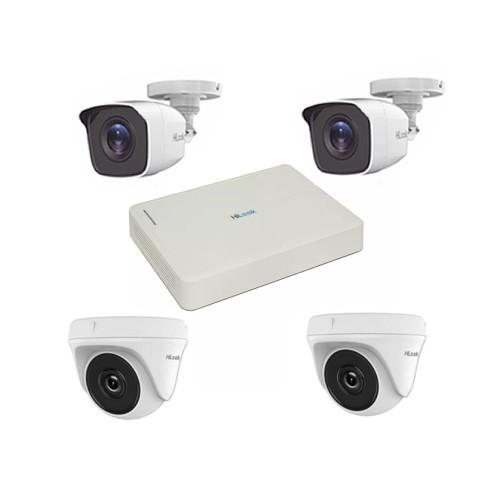 Kit Vidéosurveillance à 4 Caméras 2MP Hilook + DVR, ensemble complet