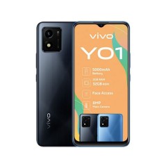 Vivo Y01, Smartphone Android 4G Ram 2Go, 32 Go Noir