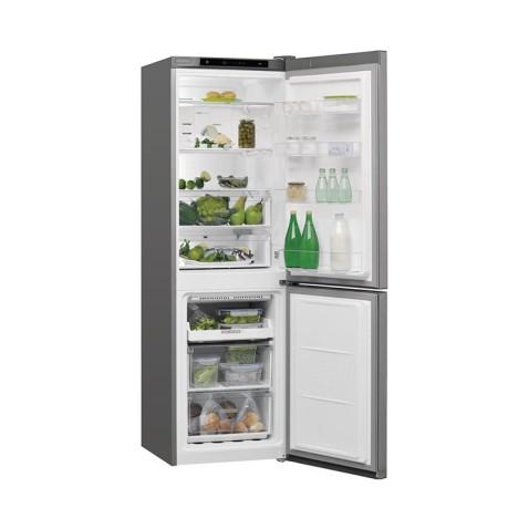 Whirlpool W7811OOX, Réfrigerateur Combiné 338 Litres 6éme sens NoFrost en Inox