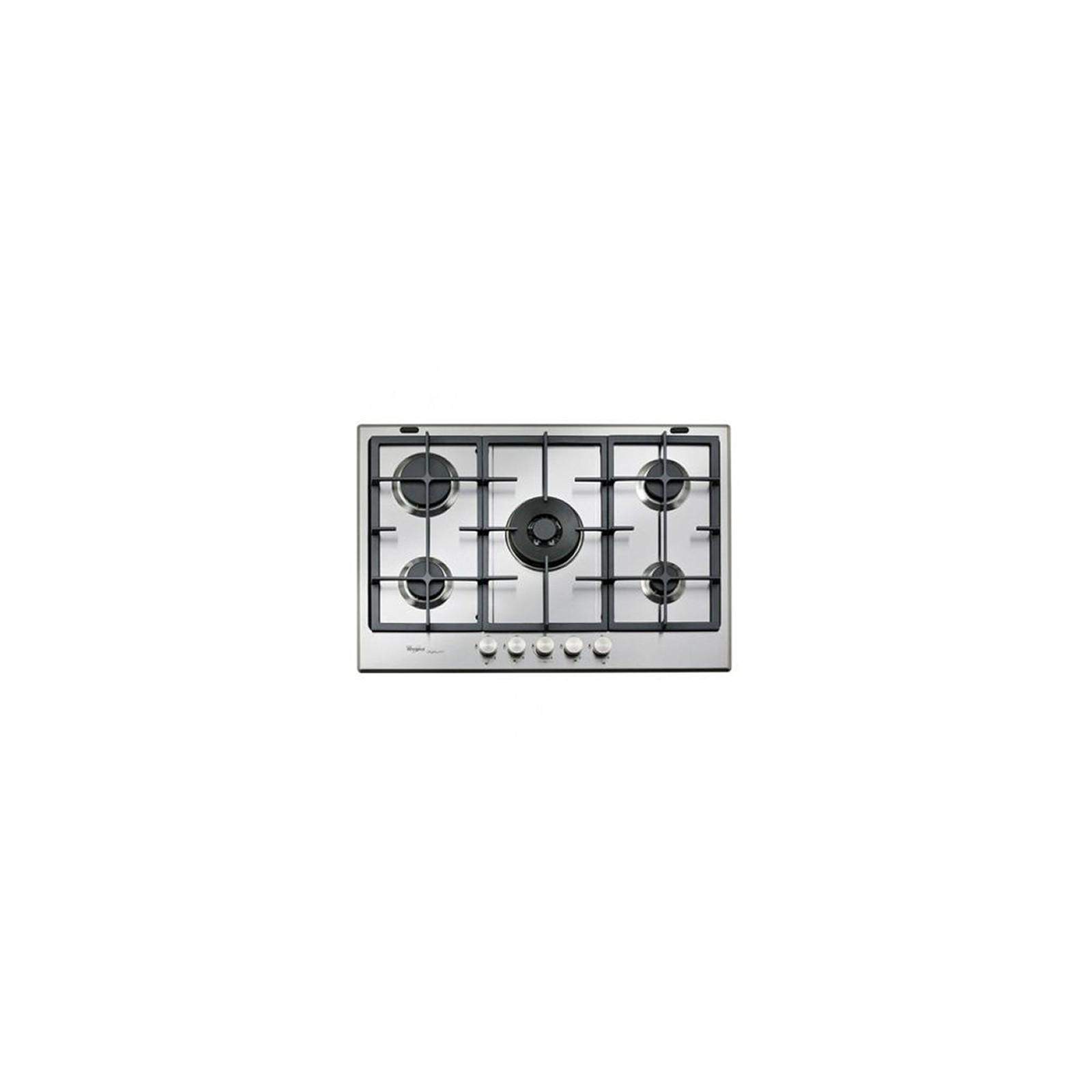 Whirlpool GMA7522/IXL, Plaque de cussion Encastrable 5 brûleurs en Inox Whirlpool GMA7522/IXL, Plaque de cussion Encastrable 5 brûleurs en Inox