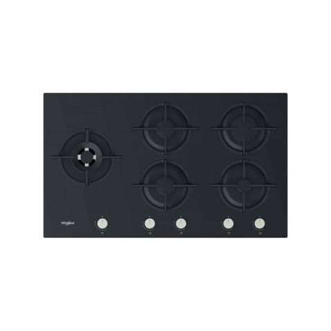 Whirlpool GOA925/NB, Plaque de cussion Encastrable 5 brûleurs 90cm en Noir