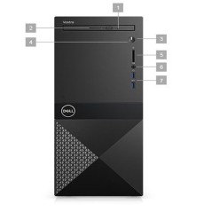 Dell Vostro 3670, Pc de bureau Intel Core i3-8100, Ram 4 Go, Stockage 1 To