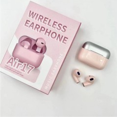 Ecouteurs Sans Fil  Air 17 Bluetooth en Rose