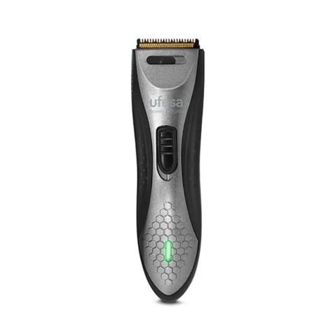 UFESA CP6550, Tondeuse Cheveux Rechargeable avec bouteille d’huile en Gris