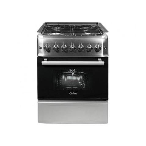 Orient OC-60-60-TTI, Cuisinière à Gaz 4 Foyers 60cm en Noir