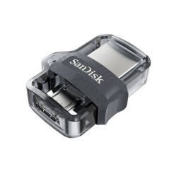 Sandisk Ultra Dual Drive m3.0, Clé USB de capacité 64Go en Noir