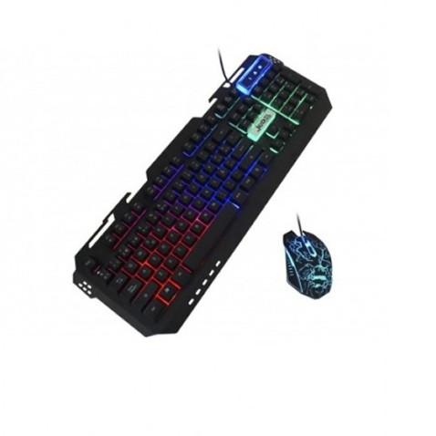 Jedel GK101, Pack Combo Clavier + Souris 4D USB Noir