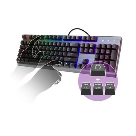 Cooler Master CK350, Clavier mécanique pour gamer RGB - Bleu