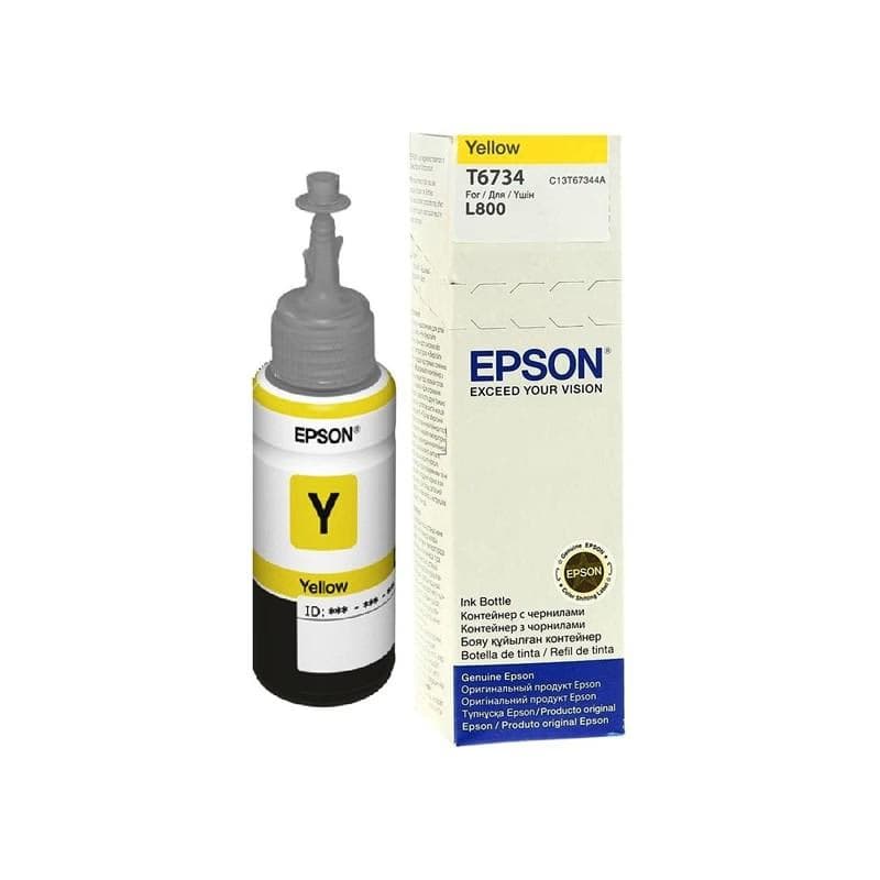 Bouteille D'encre Original EPSON T6734 - Jaune (C13T67344A)