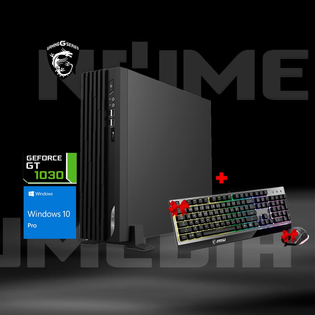 PC de bureau MSI PRO DP130 Intel Core i7 11é Gén Ram 8 Go 1 To HDD+256 Go SSD