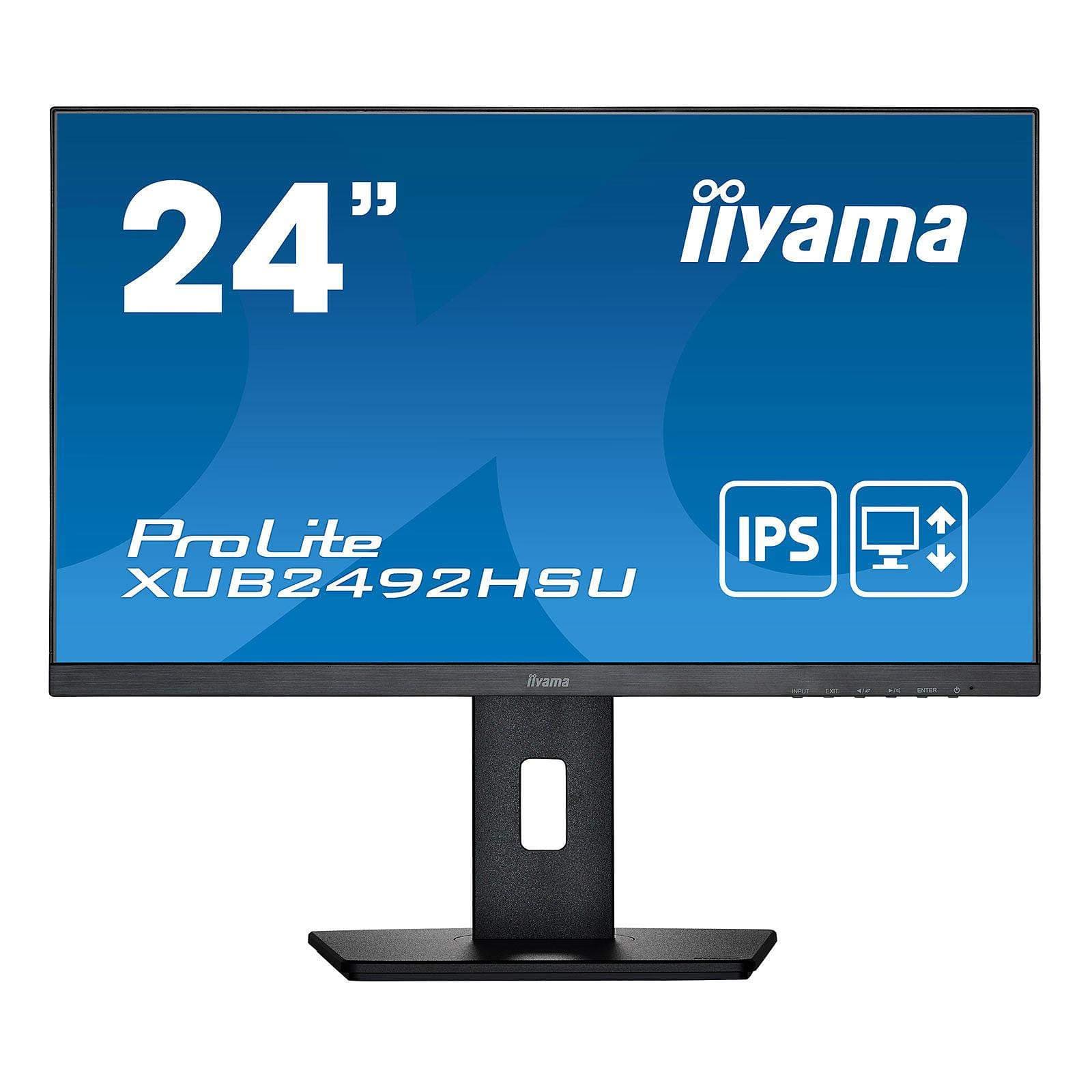 Écran PC 24" Full HD LED iiyama PROLITE XUB2492HSU-B5