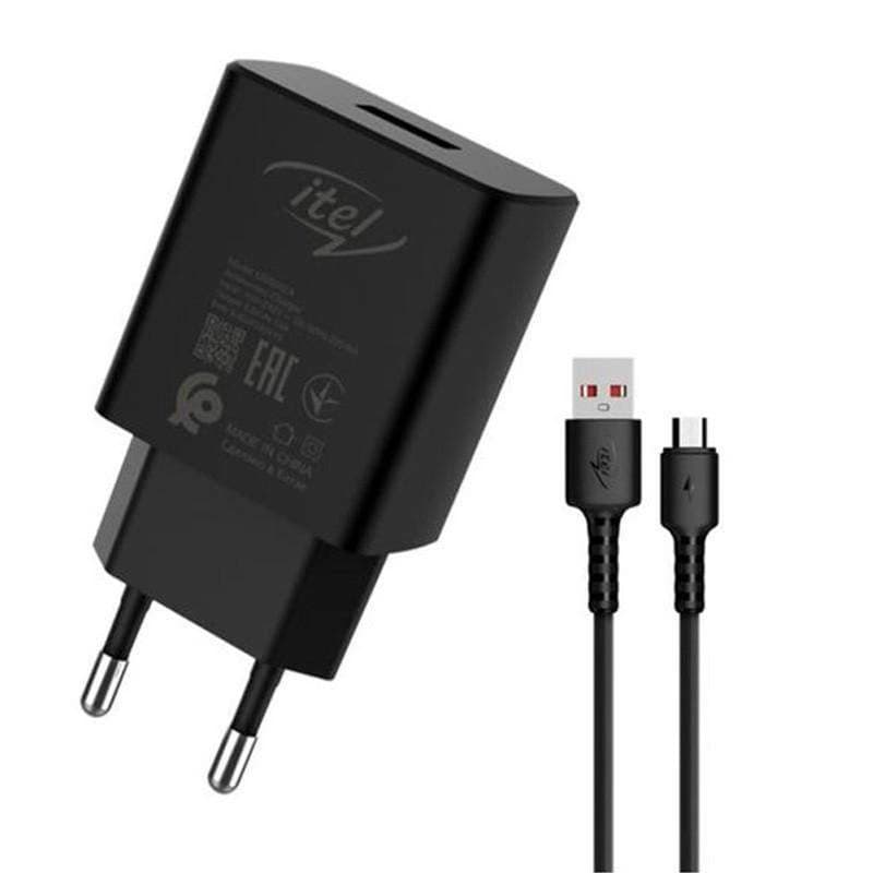 Chargeur Itel U050IEA USB vers Micro USB noir