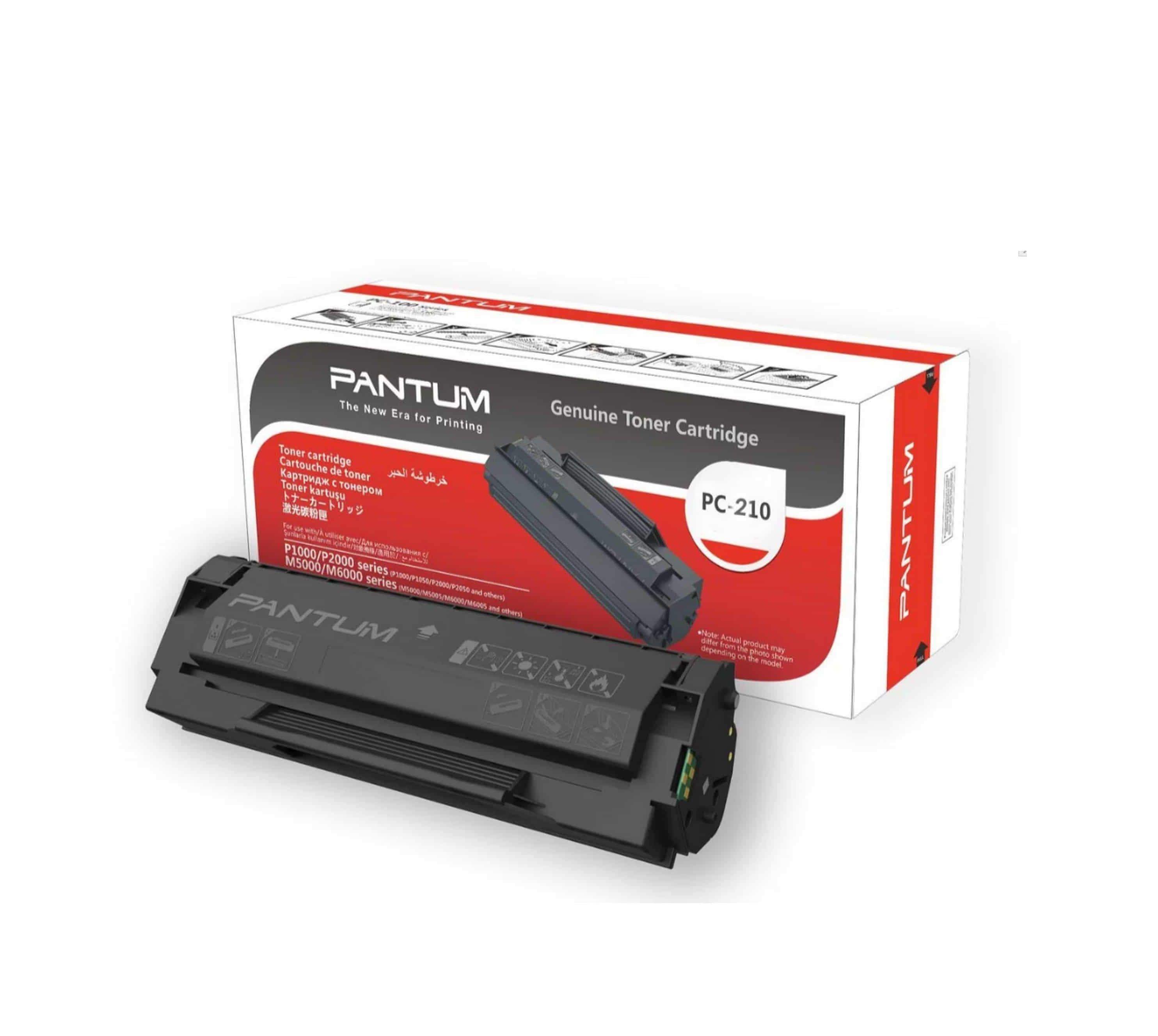 Toner Laser Original Pantum PC-210 1600 Pages Noir