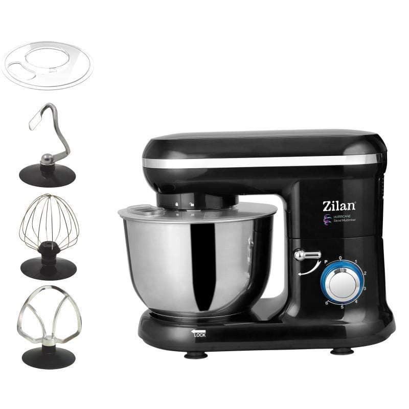 Robot pétrin Zilan 1500 Watts 4,5 Litres Noir (ZLN3185)