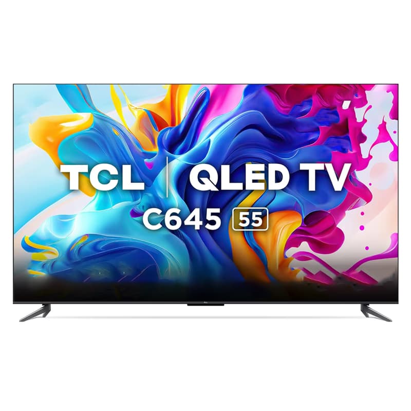 TV TCL 55'' Smart C645 QLED UHD+ Récepteur intégré