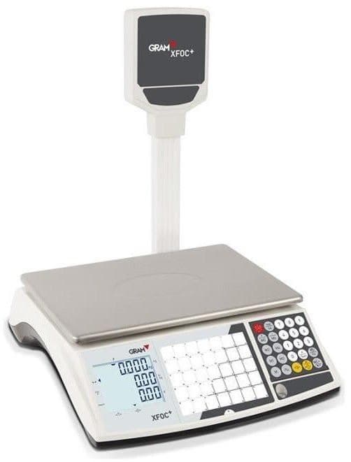 Balance électronique GRAM XFOC+30 P PLU 15/30Kg Plateau Standard avec Colonne