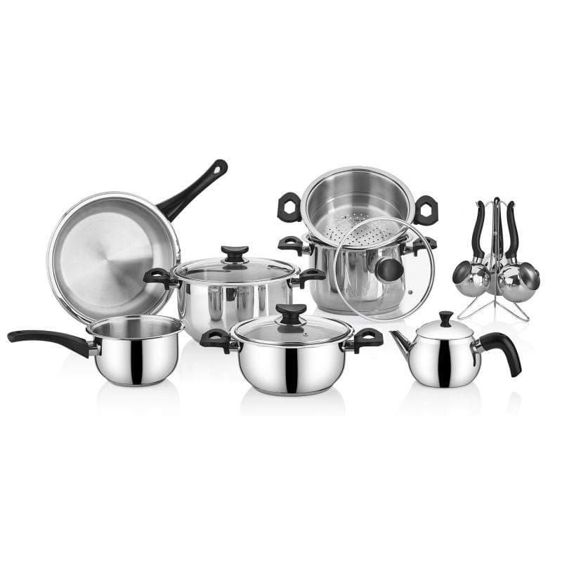 Batterie De Cuisine En Inox 18 -10 15 Pièces TEM Modèle Elios