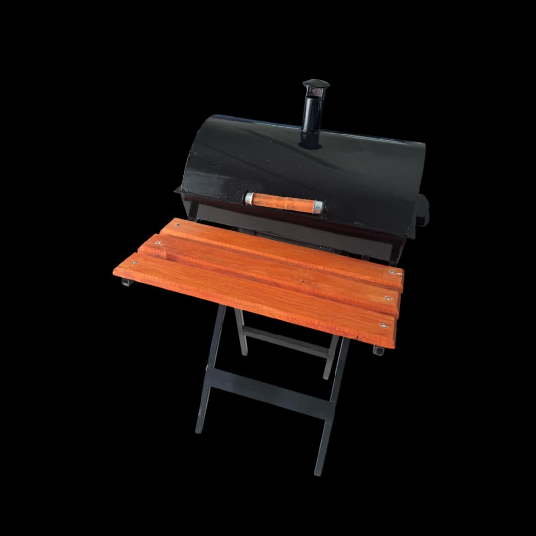 Barbecue à Charbon Avec Couvercle avec grille 50 cm en métal